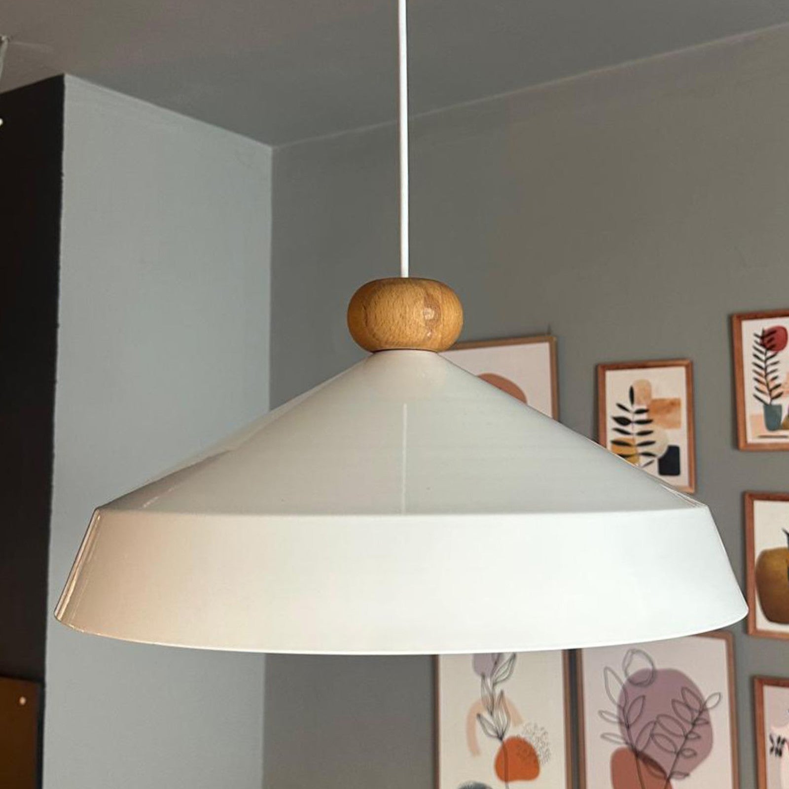 Lema Pendelleuchte aus Holz Für Kopfteil