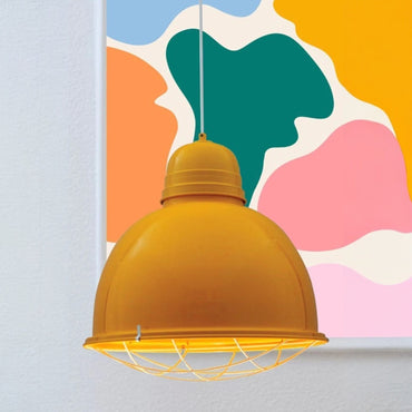 Einzelne Pendelleuchte aus Metall