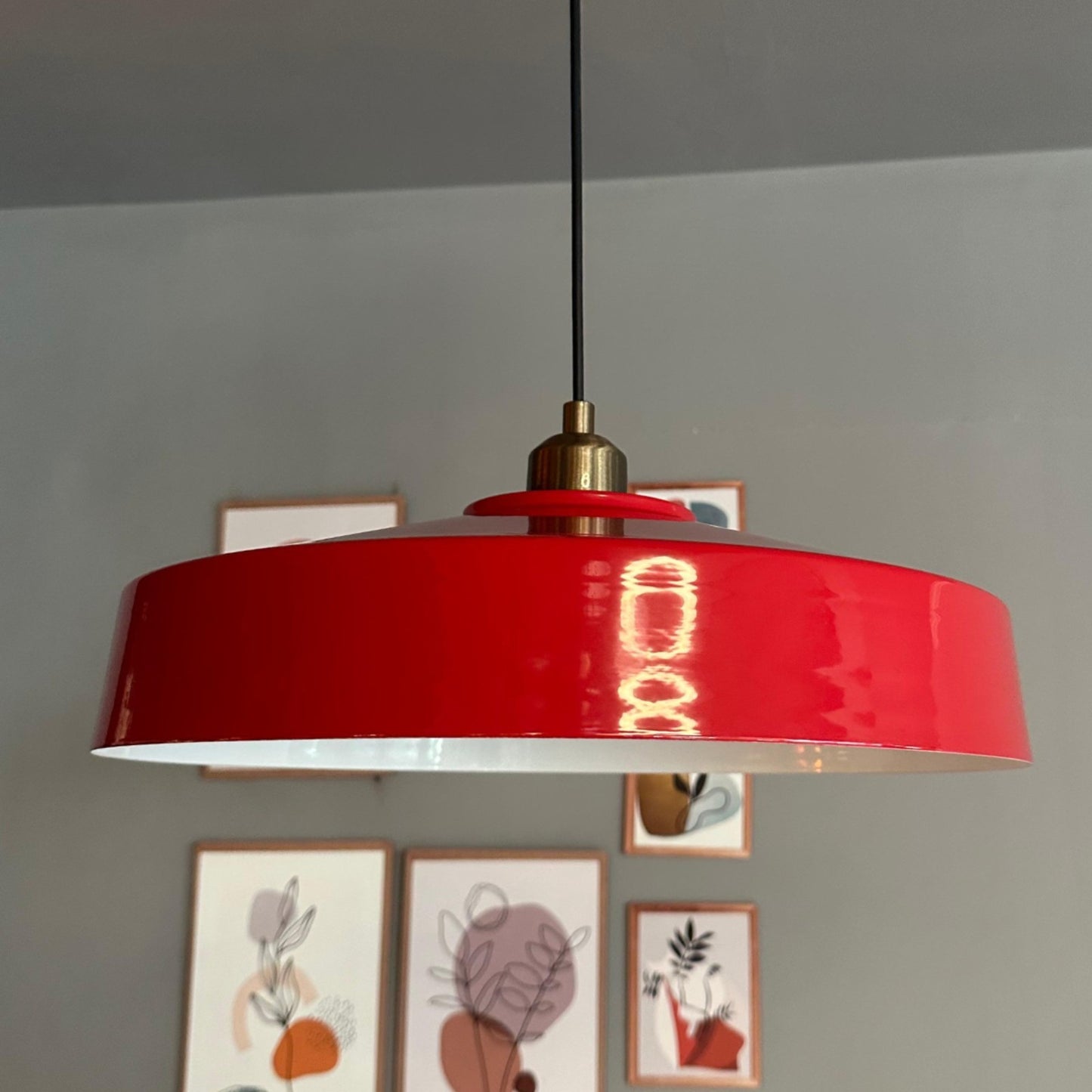 Ace Hängelampe Ø40 cm, Pendelleuchte Vintage, Hängelampe Industrial aus Metall E27