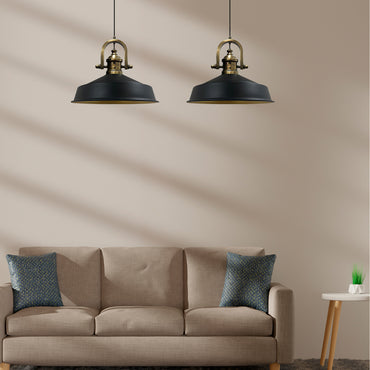 Pendelleuchte Asletl Hängelampe Industrial aus Metall Ø41 cm, Pendelleuchte Esstisch