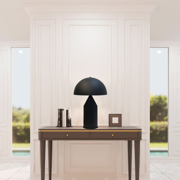 Bamyum Lipeo Tischlampe Mit Kabel Ø30 cm, Pilz Lampe Metall, Vintage Pilzlampen