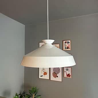 Lema Pendelleuchte mit Weißem Plattenkopf