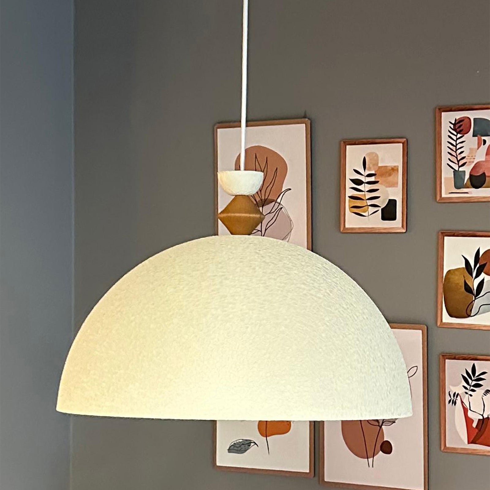 Linate Q Kronleuchter mit Holzhut