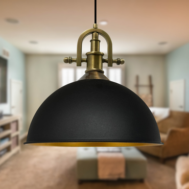 Bamyum Lipeo-Marine 40 cm, Esstischlampe, Pendelleuchte Metall E27 Hängelampe