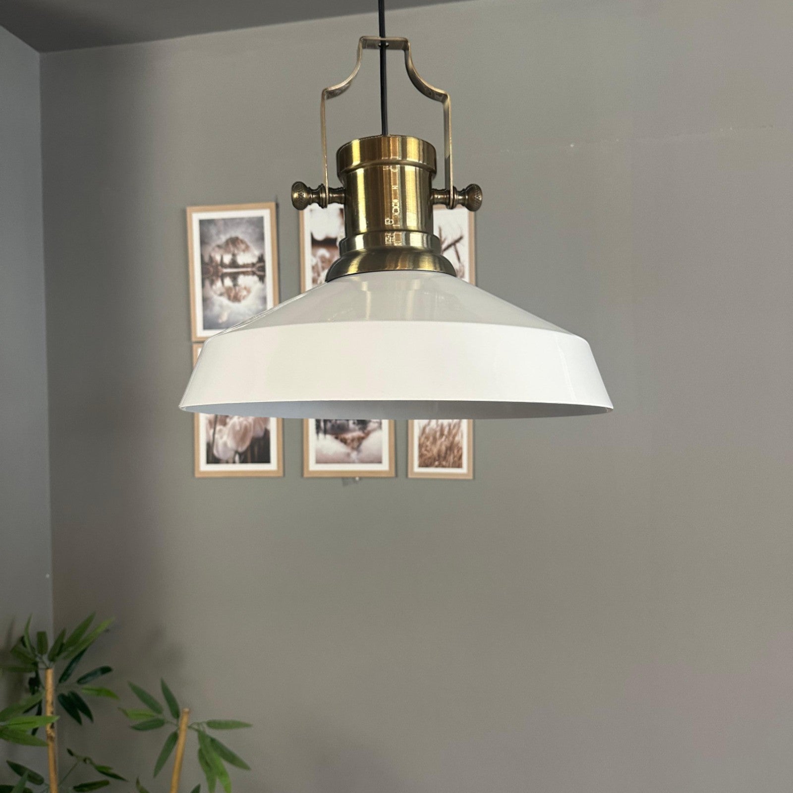 Pendelleuchte Lema Ø37,5 cm, Metall Hängelampe ohne Leuchtmittel