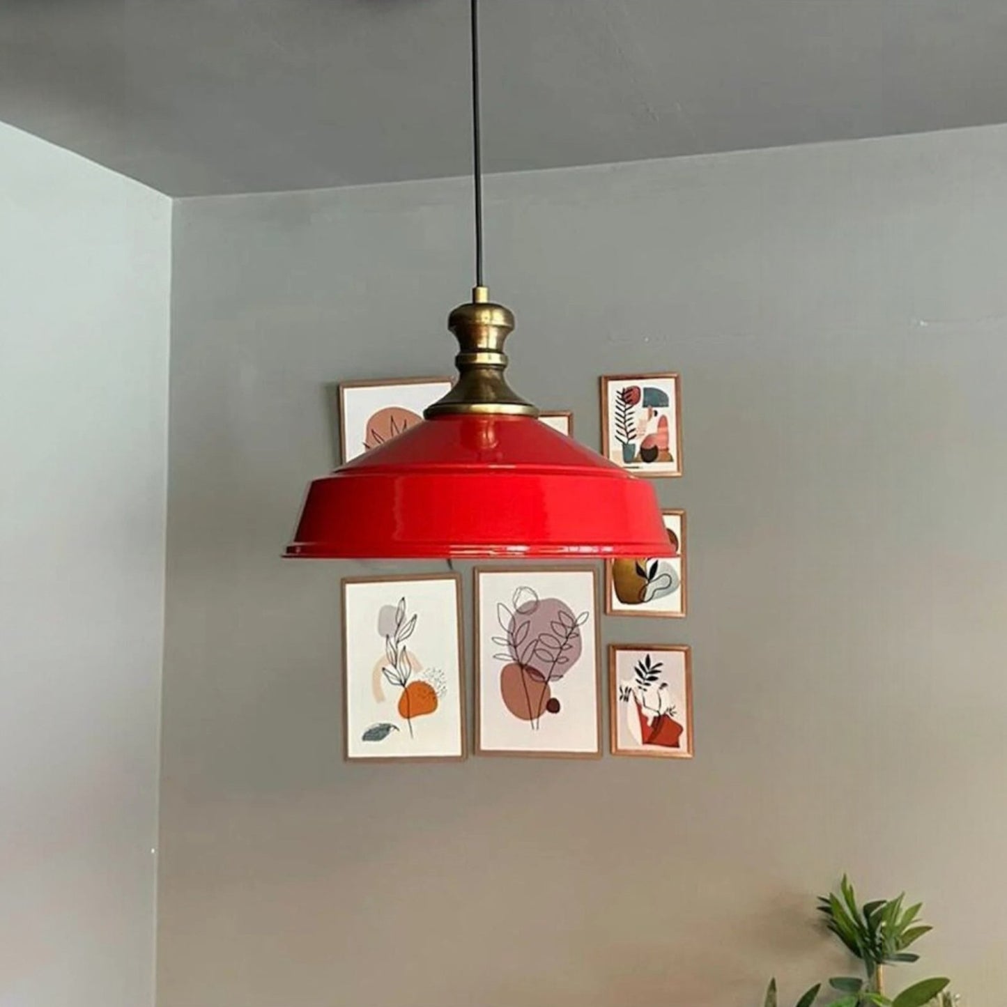 Pendelleuchte Carmelo Knob Ø35 cm, Metall Hängelampe