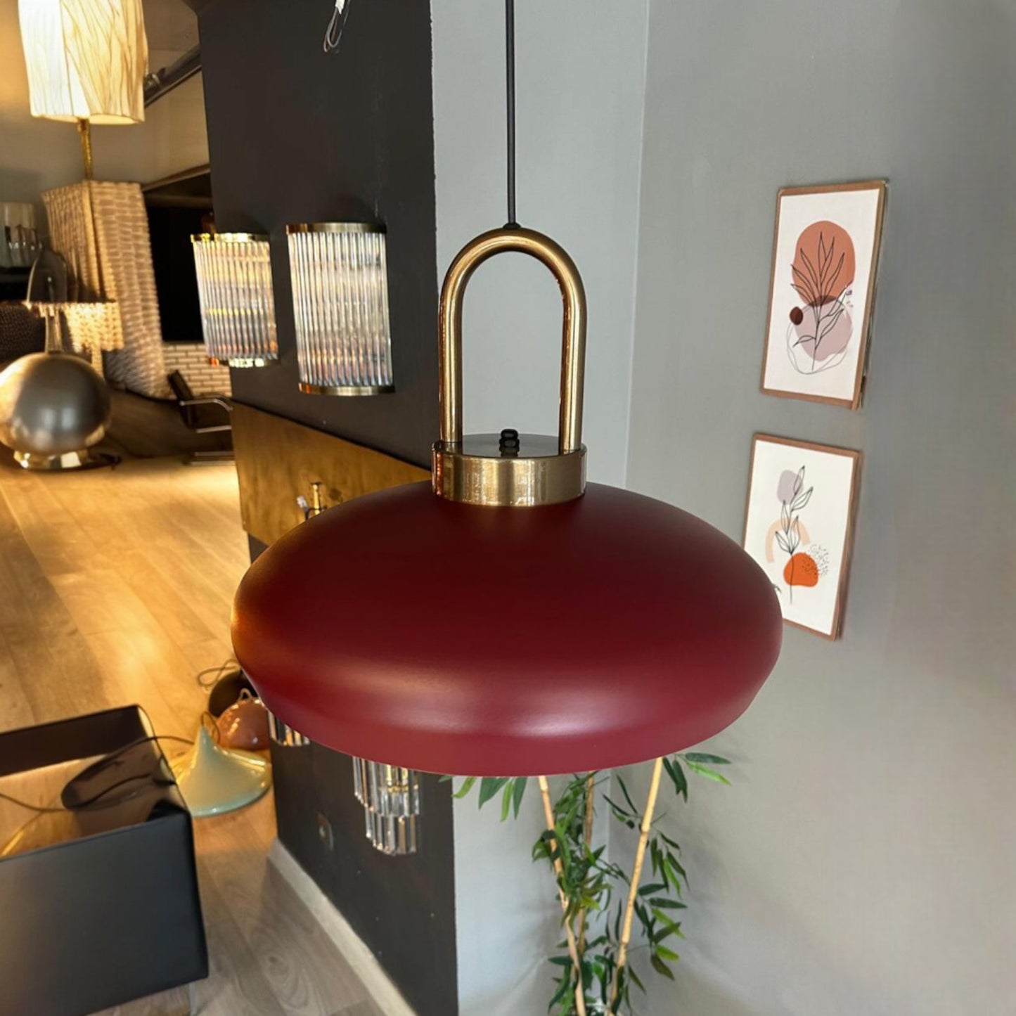 Bamyum Androa-Lock Metall Ø40 cm Vintage Hängelampe