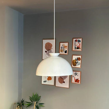 Yimpi Weißer Schalen-Kronleuchter