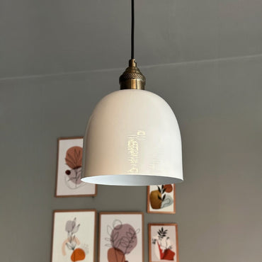 Tiefer Antiker Tulpenkopf-Einzelleuchter