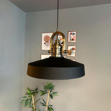 Ace-Finke Hängelampe Ø40 cm, Pendelleuchte Vintage, Industrial aus Metall E27