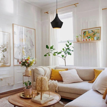 Gekrümmter Pendel-Holzkopf-Kronleuchter