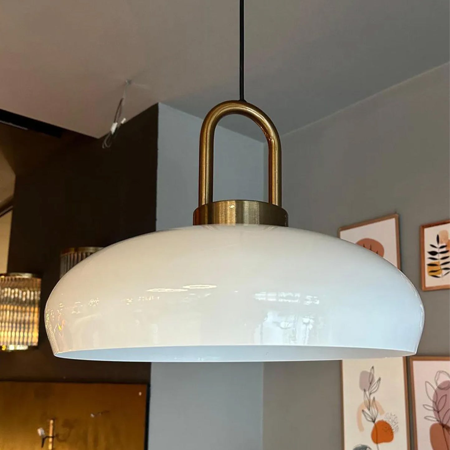 Bamyum Androa-Lock Metall Ø40 cm Vintage Hängelampe