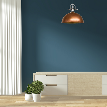 Bamyum Lipeo-Marine Küchenlampe 40 cm, Metall E27 Pendellampe