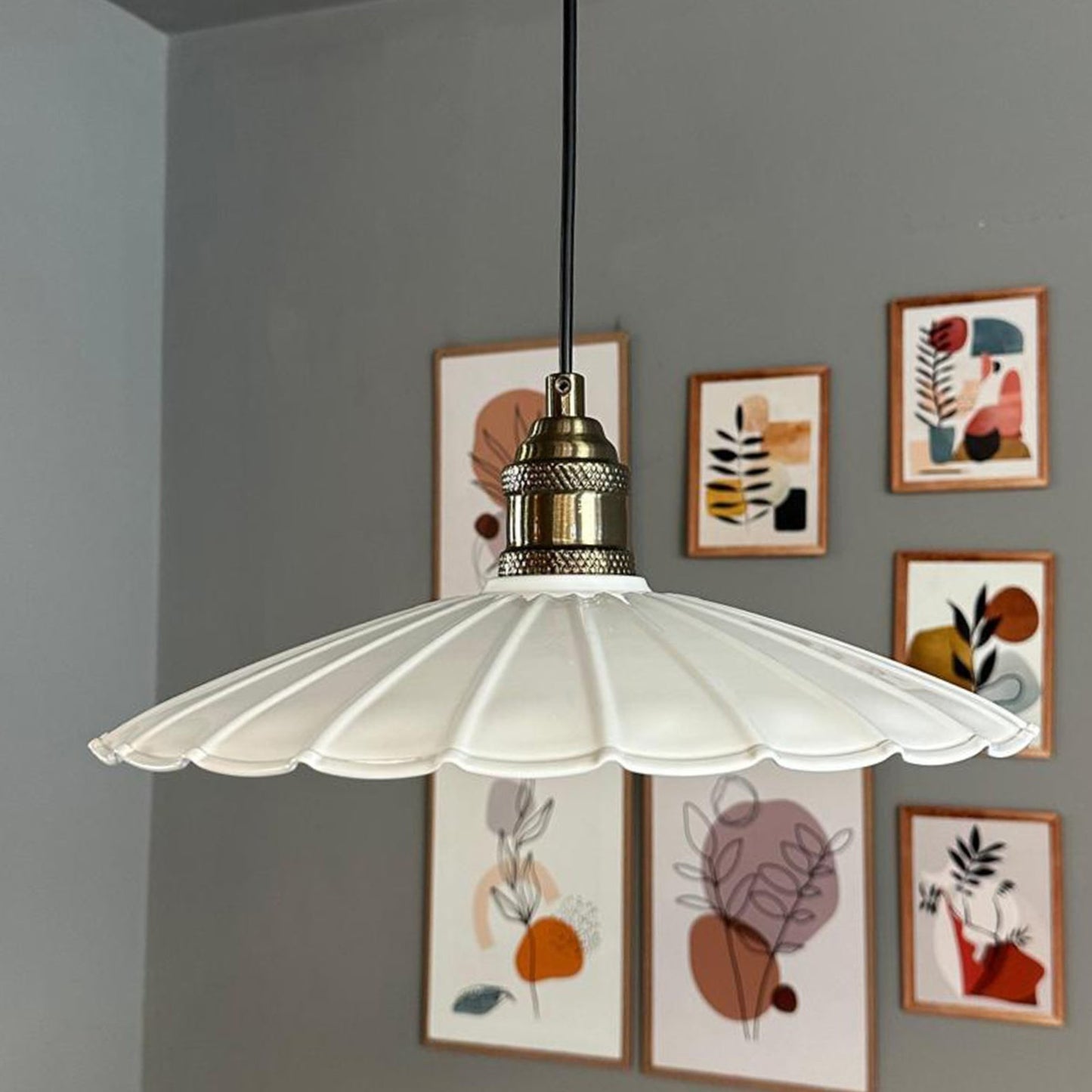 bamyum Risso Pendelleuchte Ø34 cm, Hängelampe Vintage