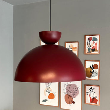 Yimpi Kronleuchter Cherry Red Hat Einzel-Pendelleuchte