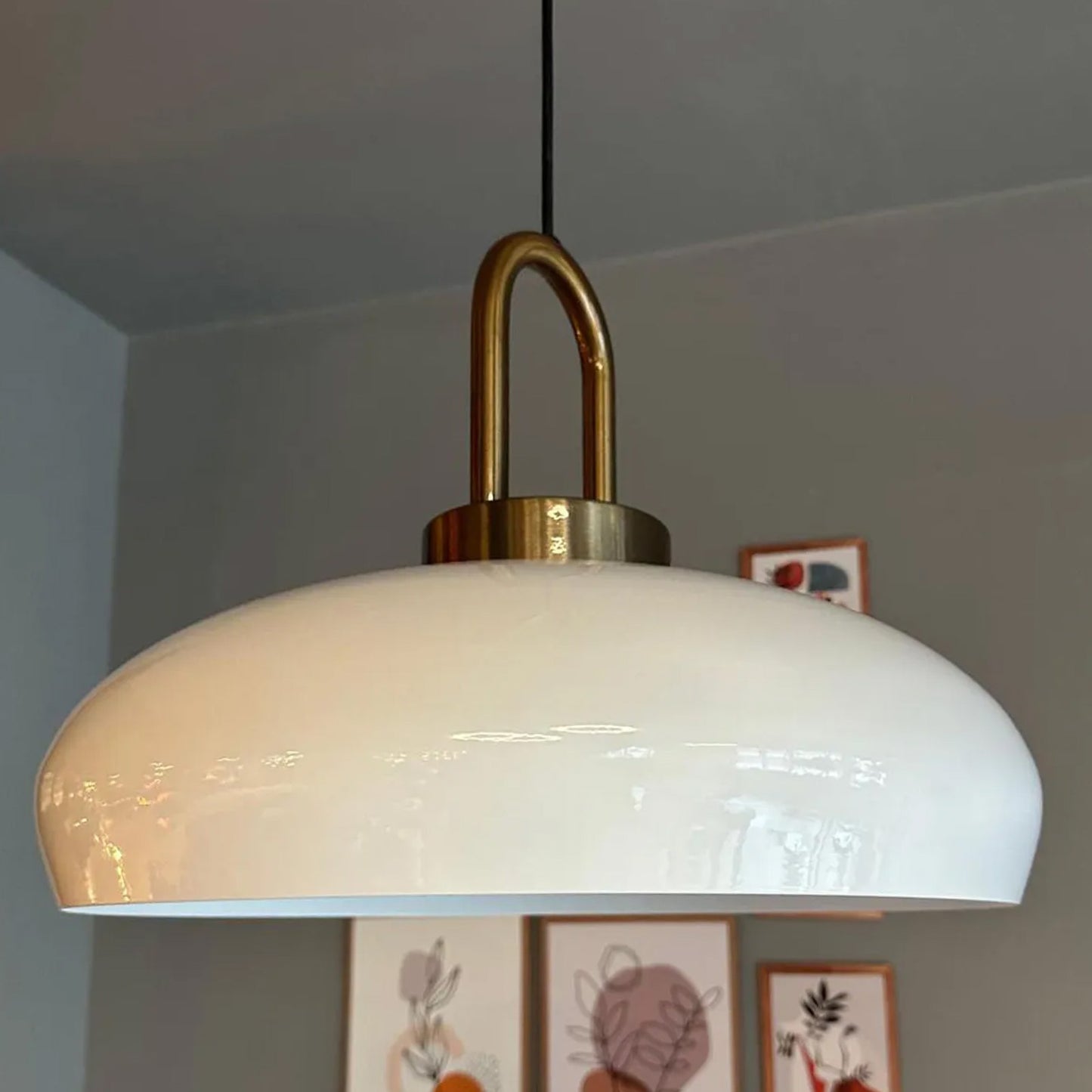 Bamyum Androa-Lock Metall Ø40 cm Vintage Hängelampe