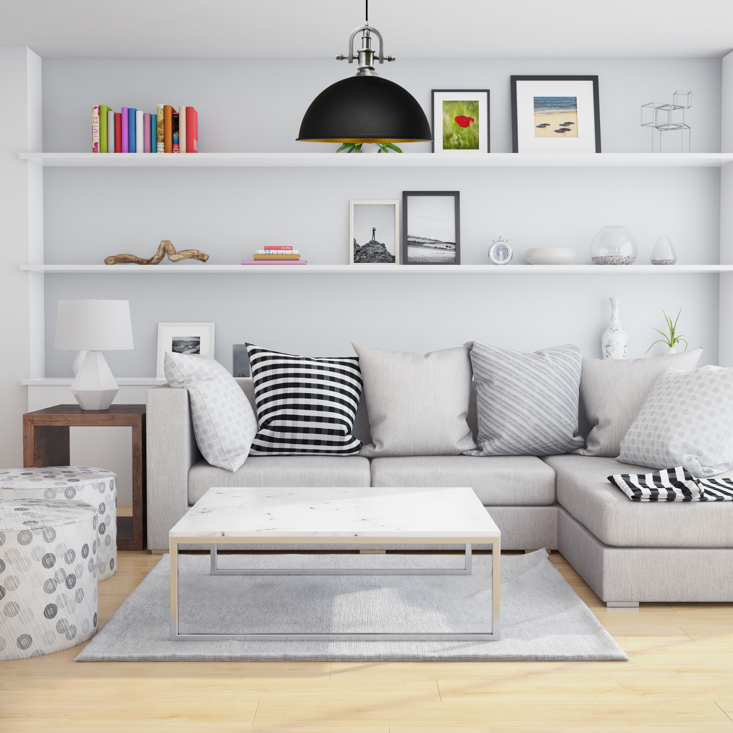 Bamyum Lipeo-Marine 40 cm Metall E27 Pendellampe