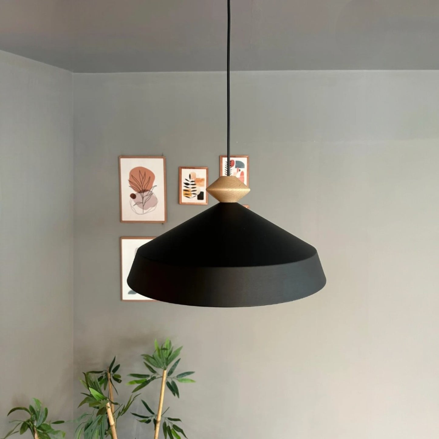 Pendelleuchte Lema Metall Ø37.5 cm, Innen, E27, Vintage Lampe