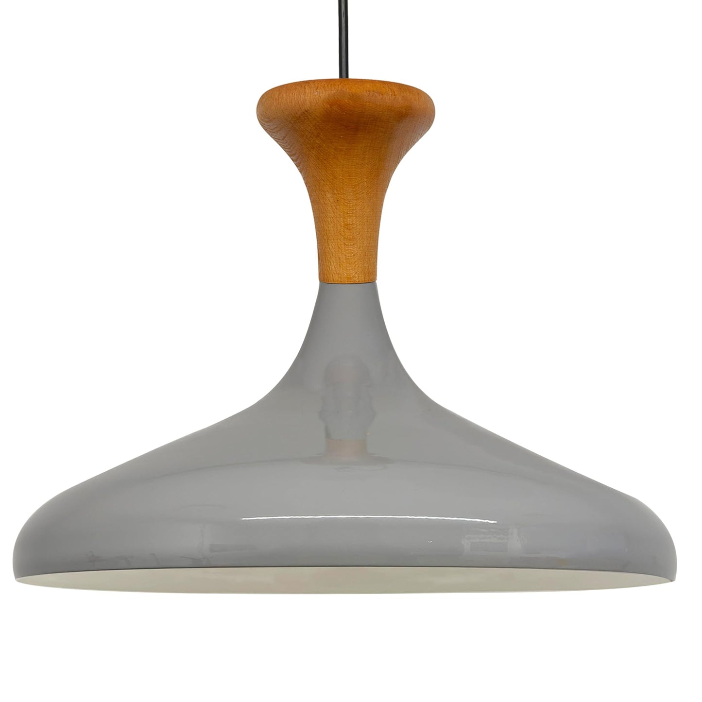 Champion Pendelleuchte aus Holz, 35 cm Hängelampe Metall E27 Moderne Lampe