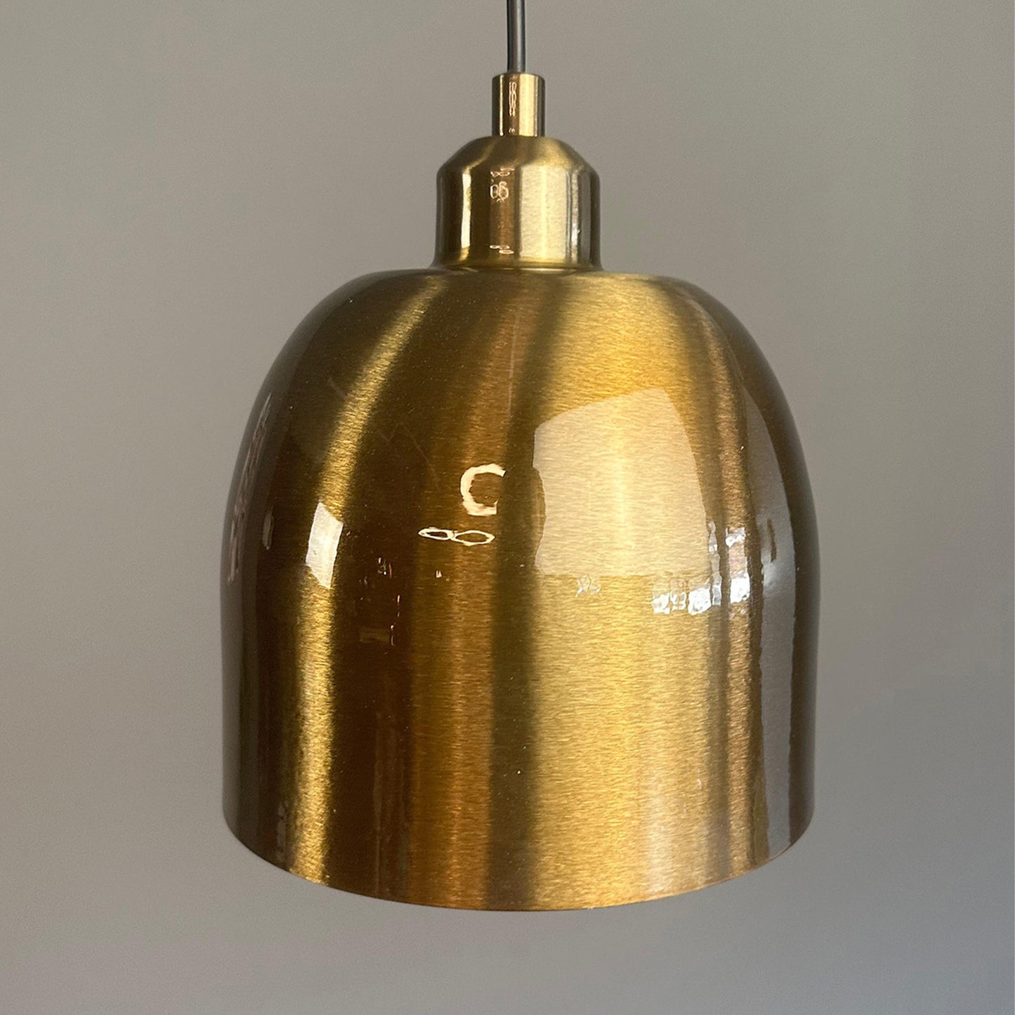 Pendelleuchte Deep Kopfteil Halbe Tulpe Metall Ø17,5 cm E27, Vintage Lampe