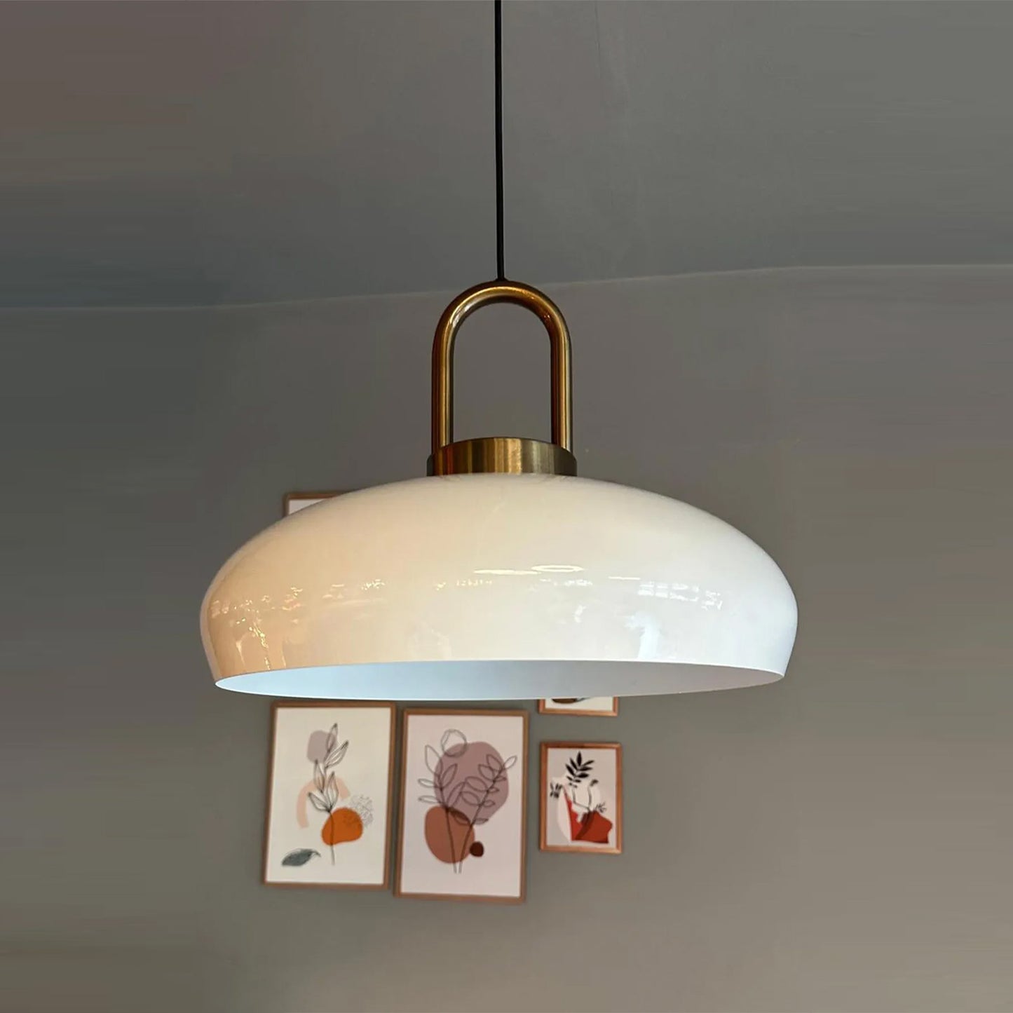 Bamyum Androa-Lock Metall Ø40 cm Vintage Hängelampe