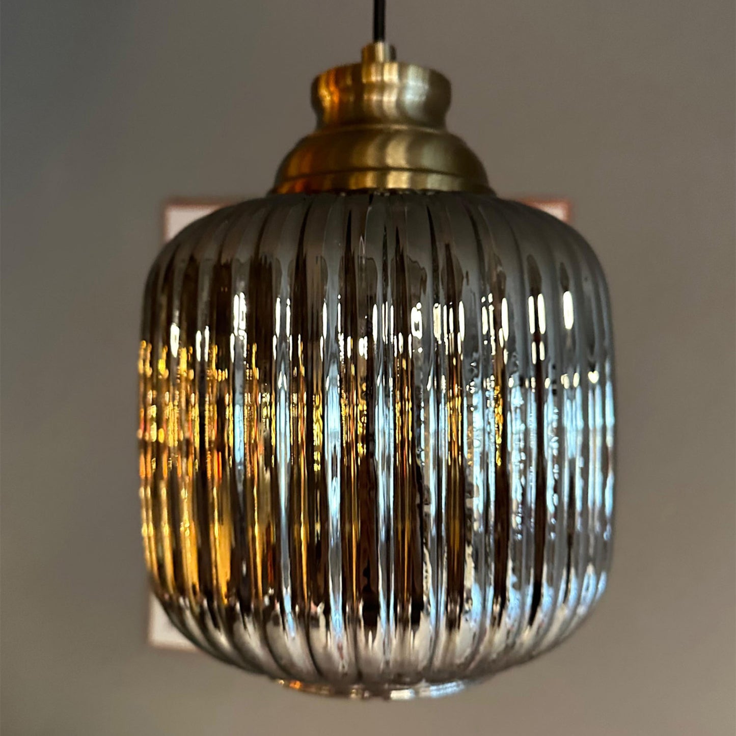 Mopa Glas Honig Farbe Einzel Kronleuchter Retro Pendelleuchte