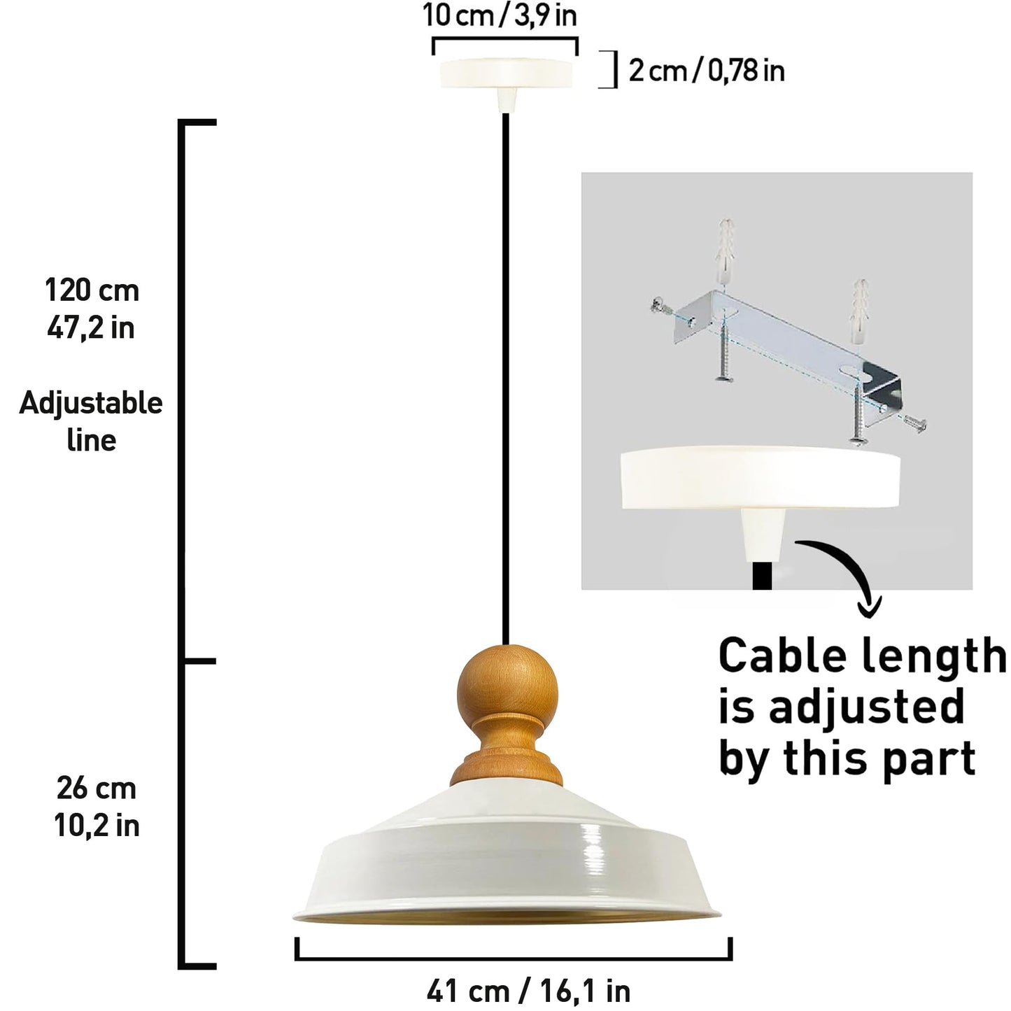 Lampe suspendue Lampe de cuisine