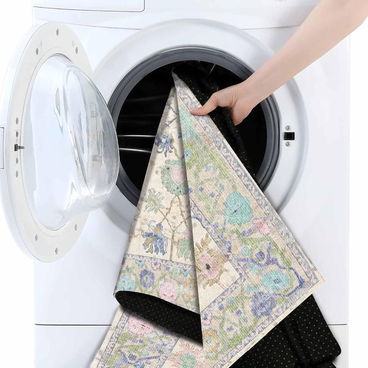 Bedruckter Teppich Simay Chenille Print Maschinell hergestellt, waschbarer Vintage-Teppich