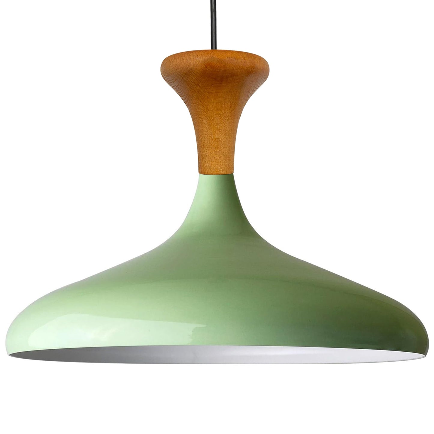 Champion Pendelleuchte aus Holz, 35 cm Hängelampe Metall E27 Moderne Lampe