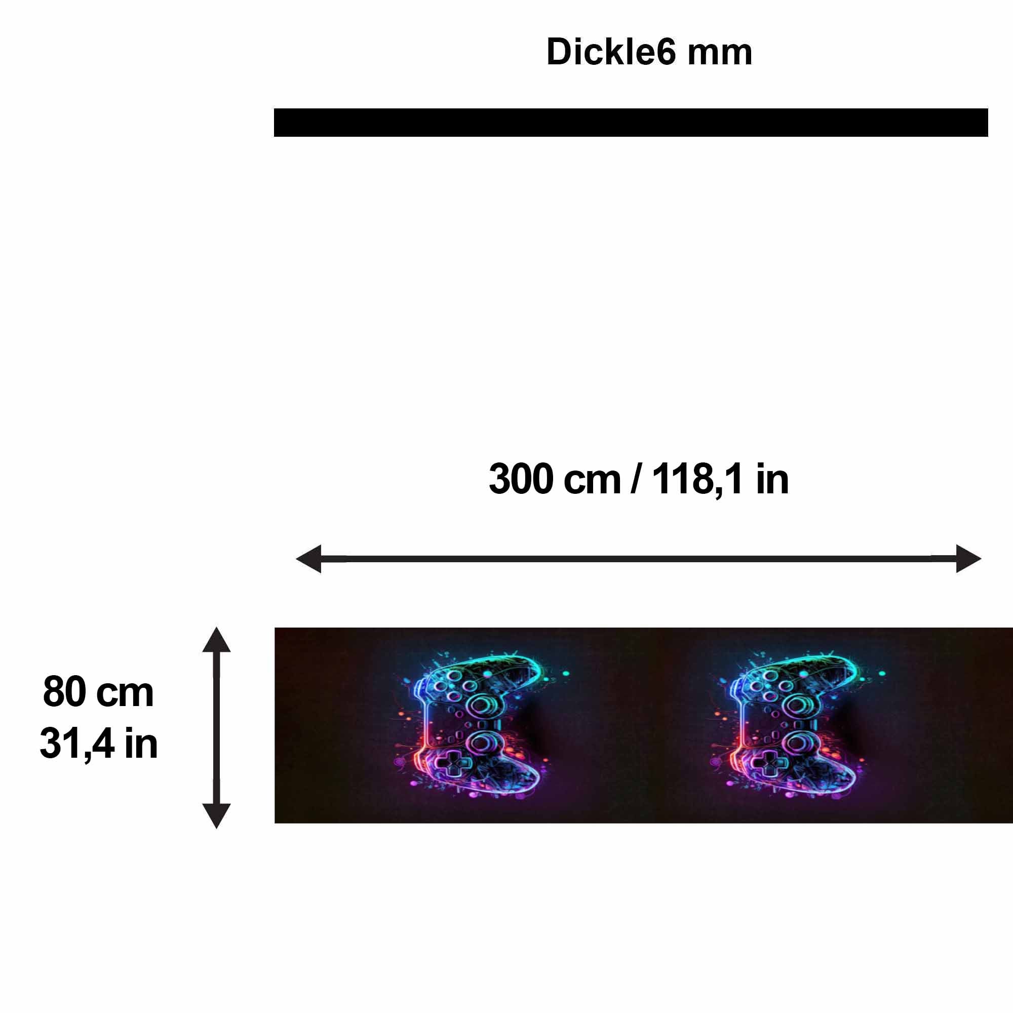 Funspot Gamer Bedruckter Teppich Chenille-Druck Maschinell Hergestellt, Videospiel Waschbarer Teppich