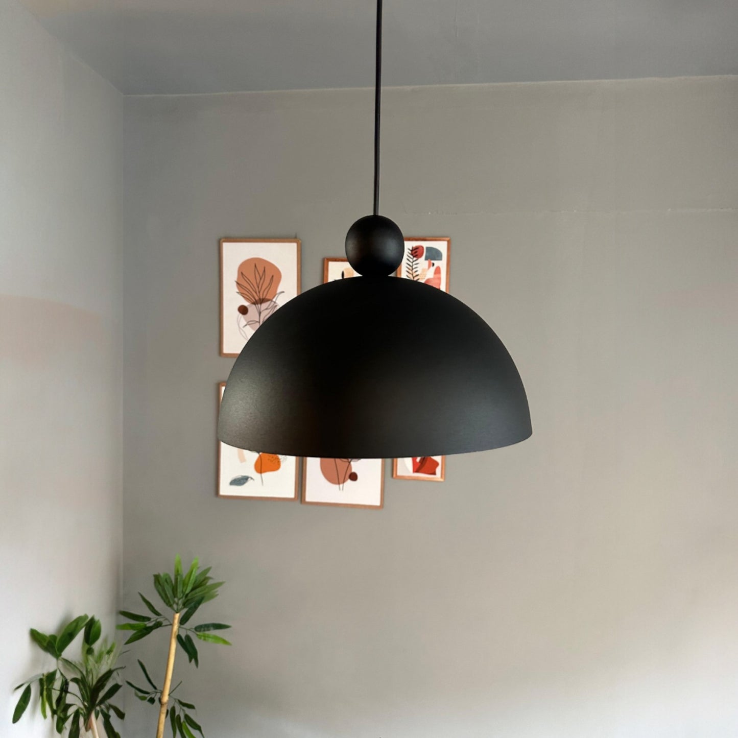 Pendelleuchte Yimpi Wulst Metall Ø30cm, Modern Hängelampe