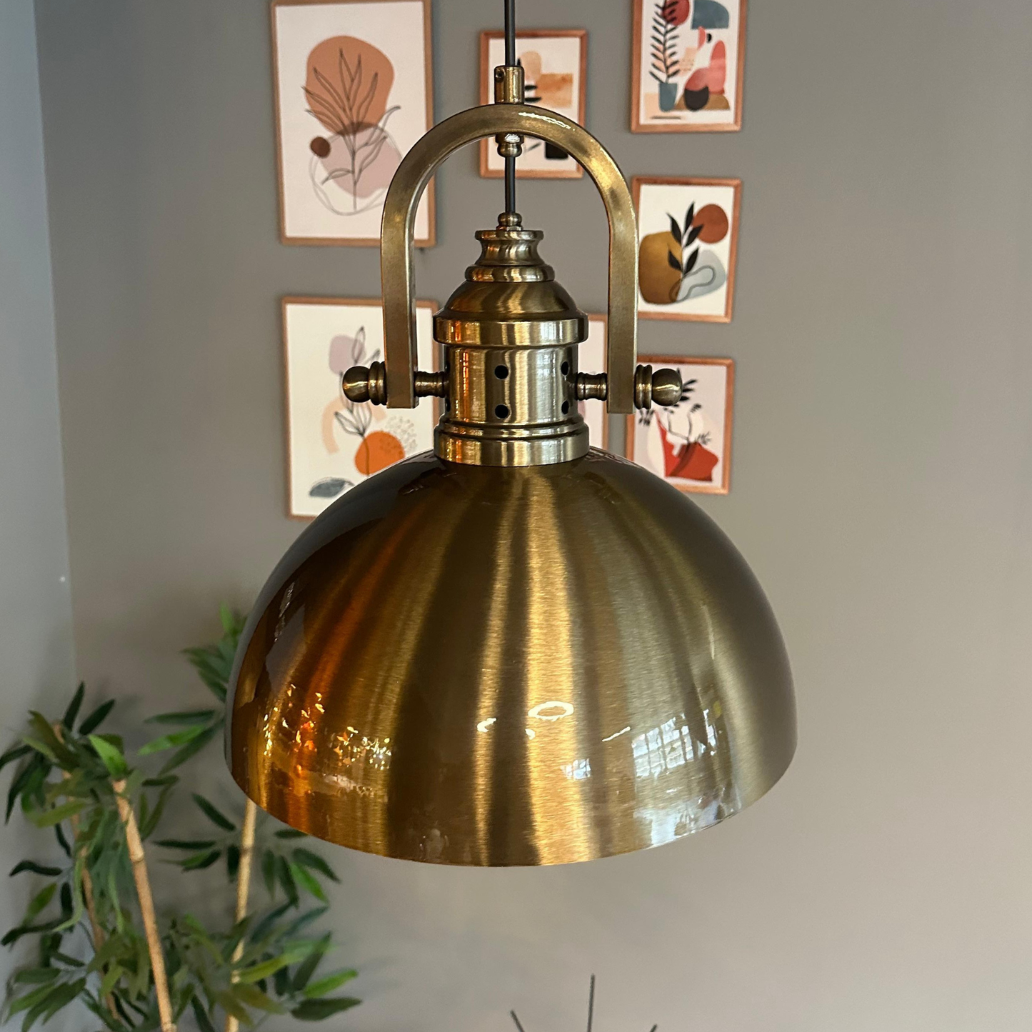 Pendelleuchte Linate Ø40 cm, Texturiert Metall Hängelampe