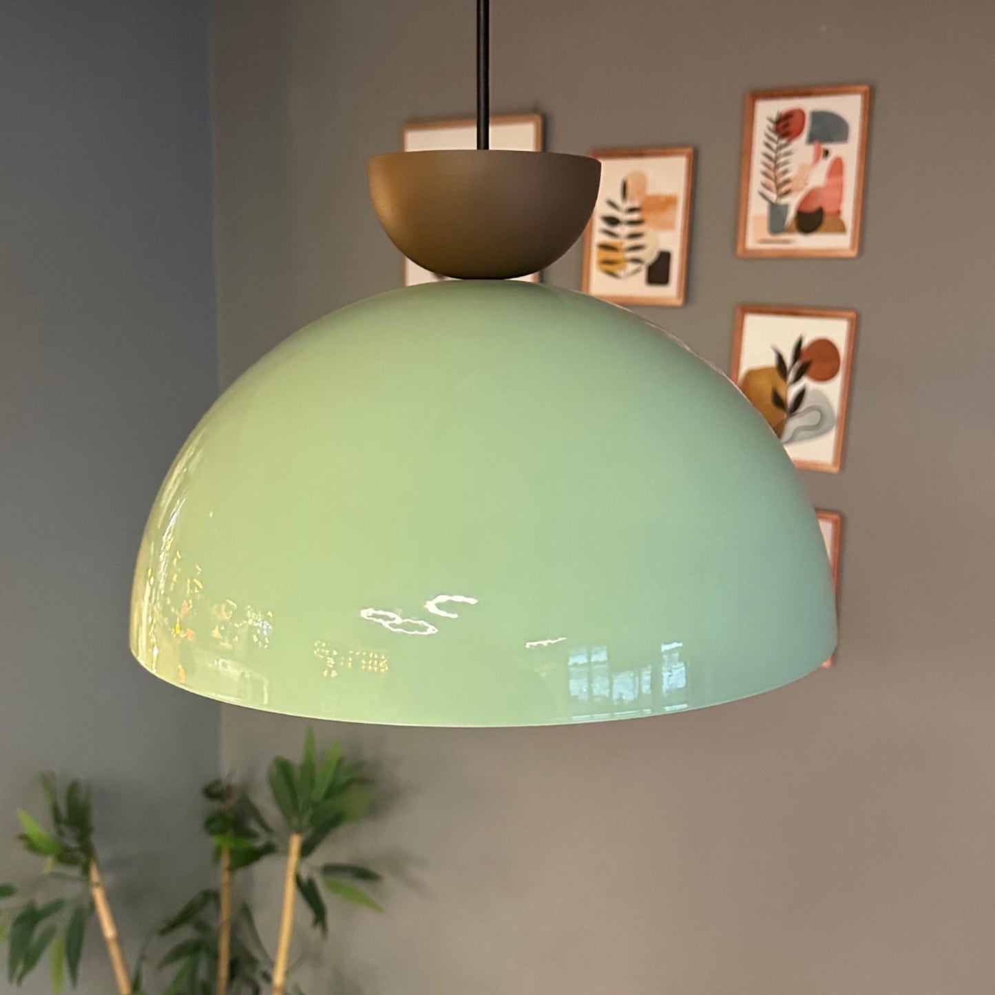 Pendelleuchte Linate Braun Hut Metall, Modern Hängelampe