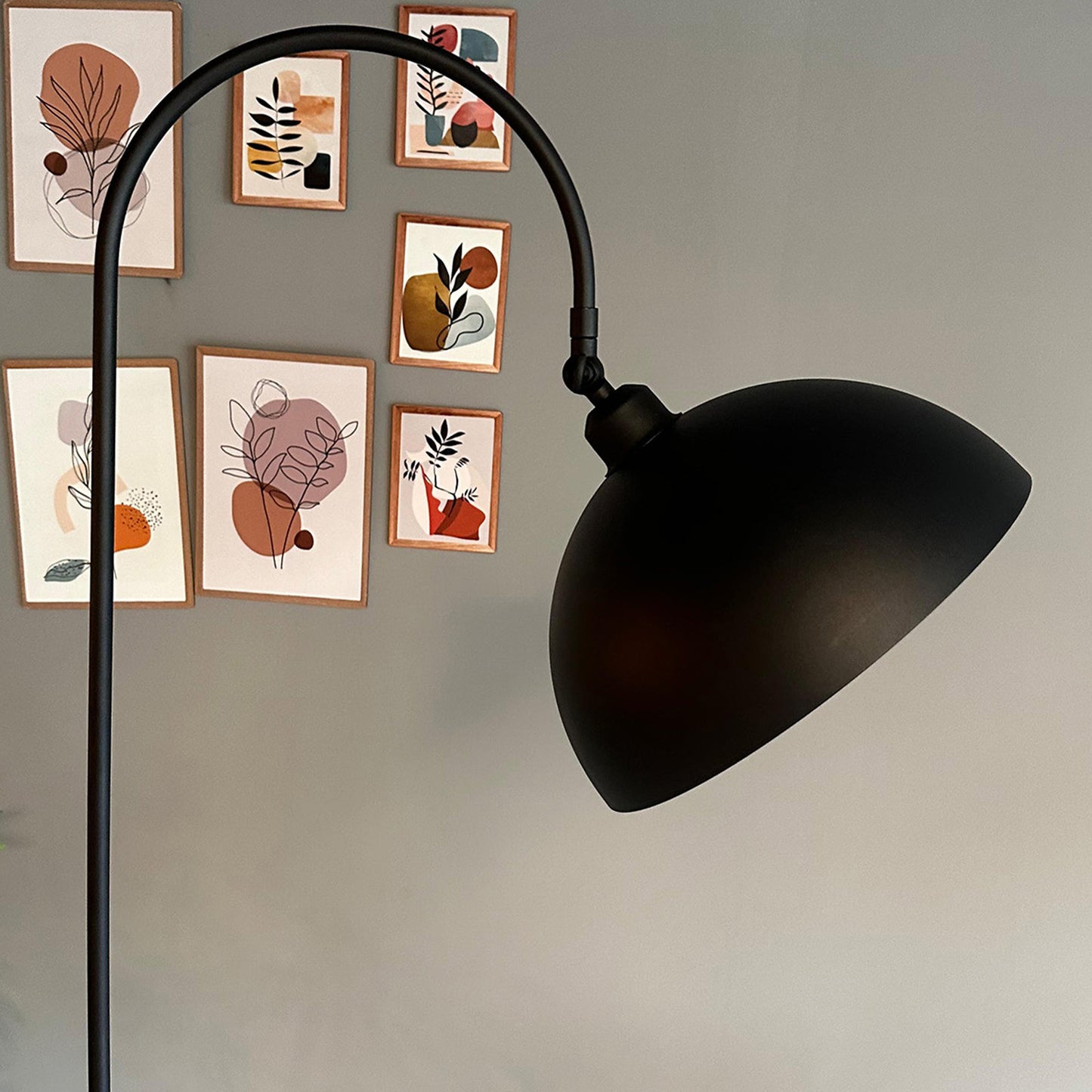 Stehlampe Moderne Stehlampe aus Metall mit E27, verstellbarer Lampenschirm