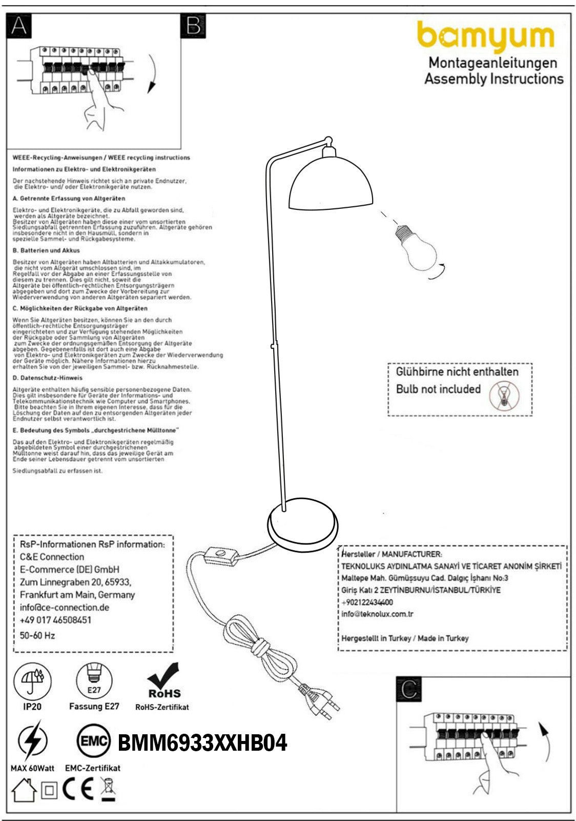 Stehlampe Bewegender Modern Dekorativ Metall Wohnzimmer Arbeitszimmer Stehlampe