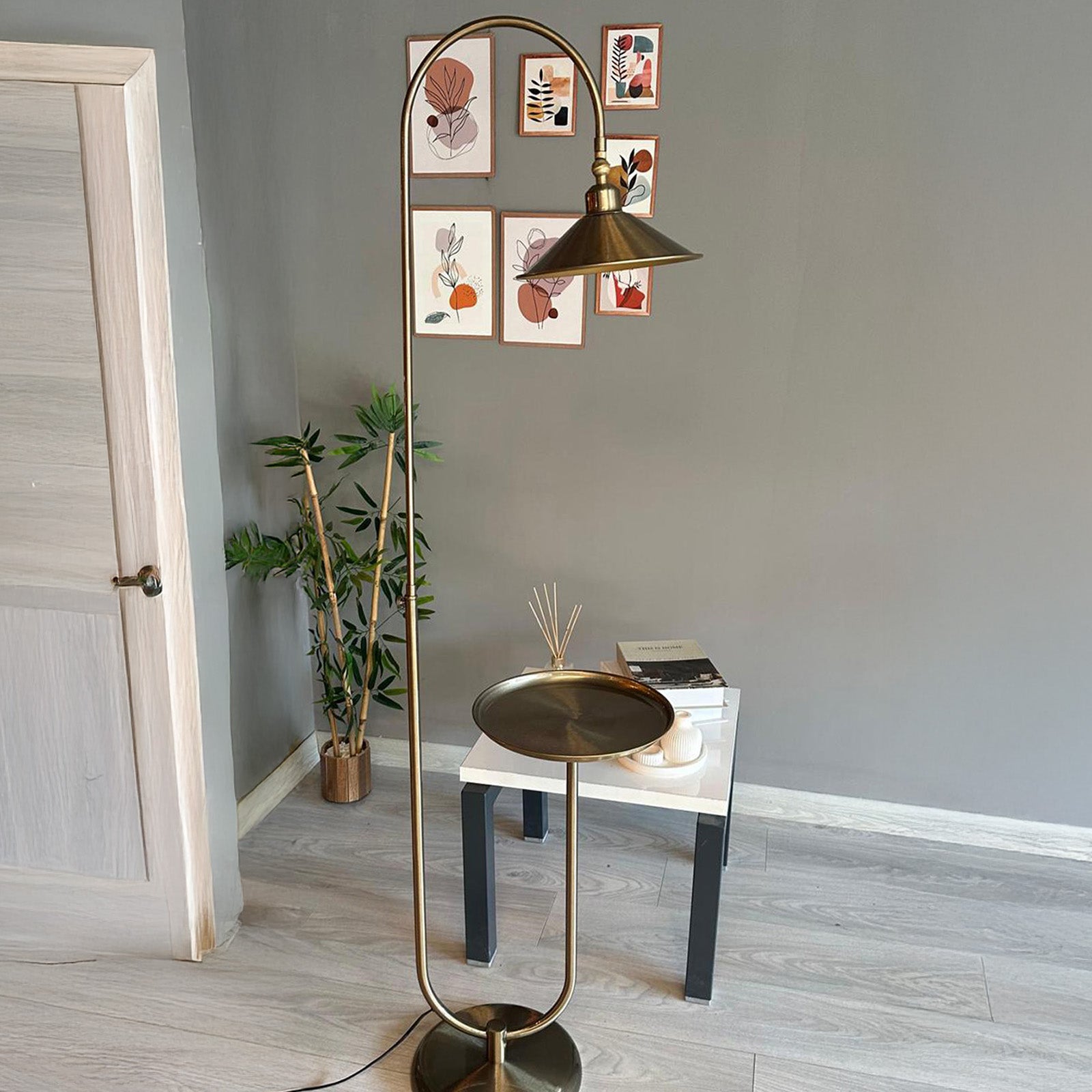 Getrommelte Stehlampe U Stand Bewegliches Kopfteil Modern Dekorativ Metall