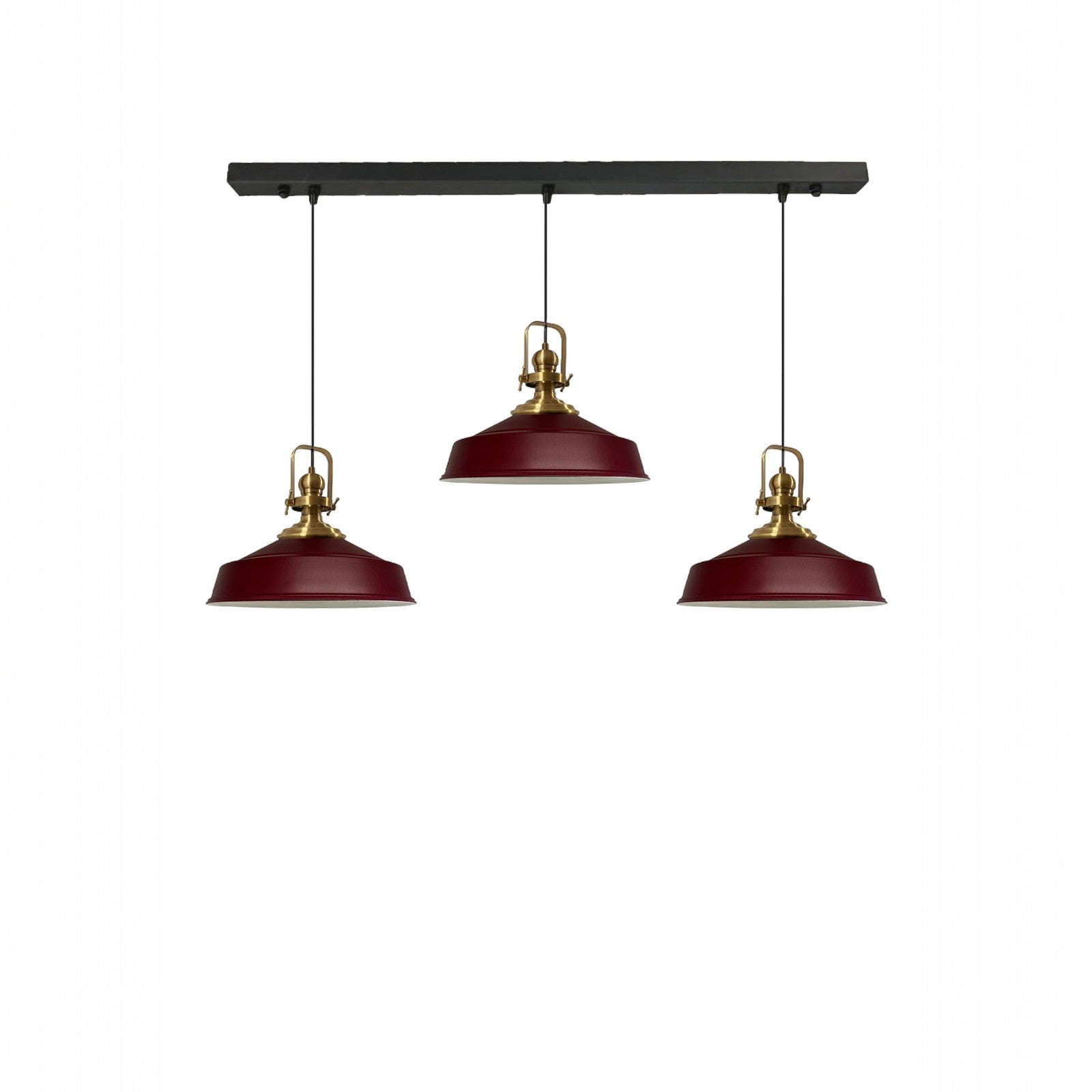 Pendelleuchte Trio Metall Ø35cm, Retro Hängelampe