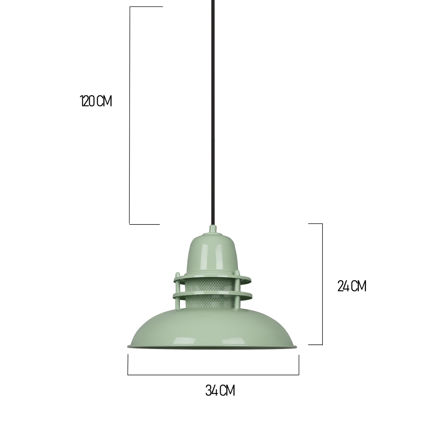 Hängelampe Metall E27 Fassung