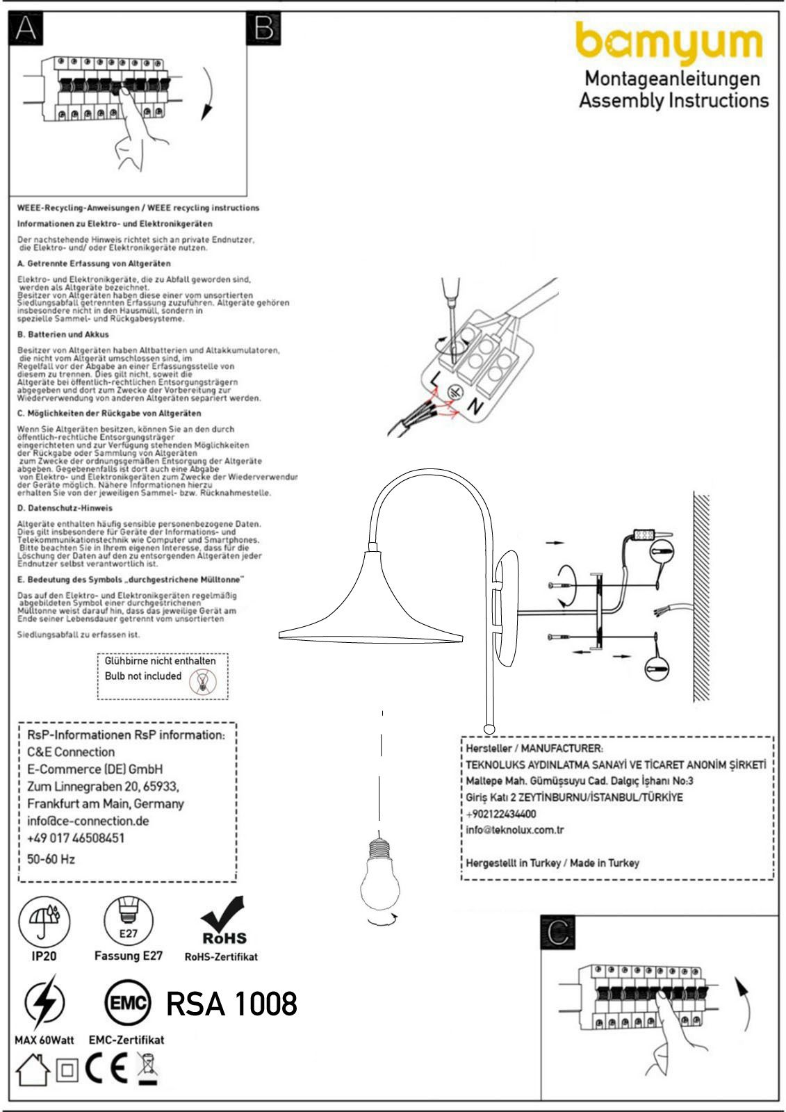 Lampe suspendue Bamyum moderne