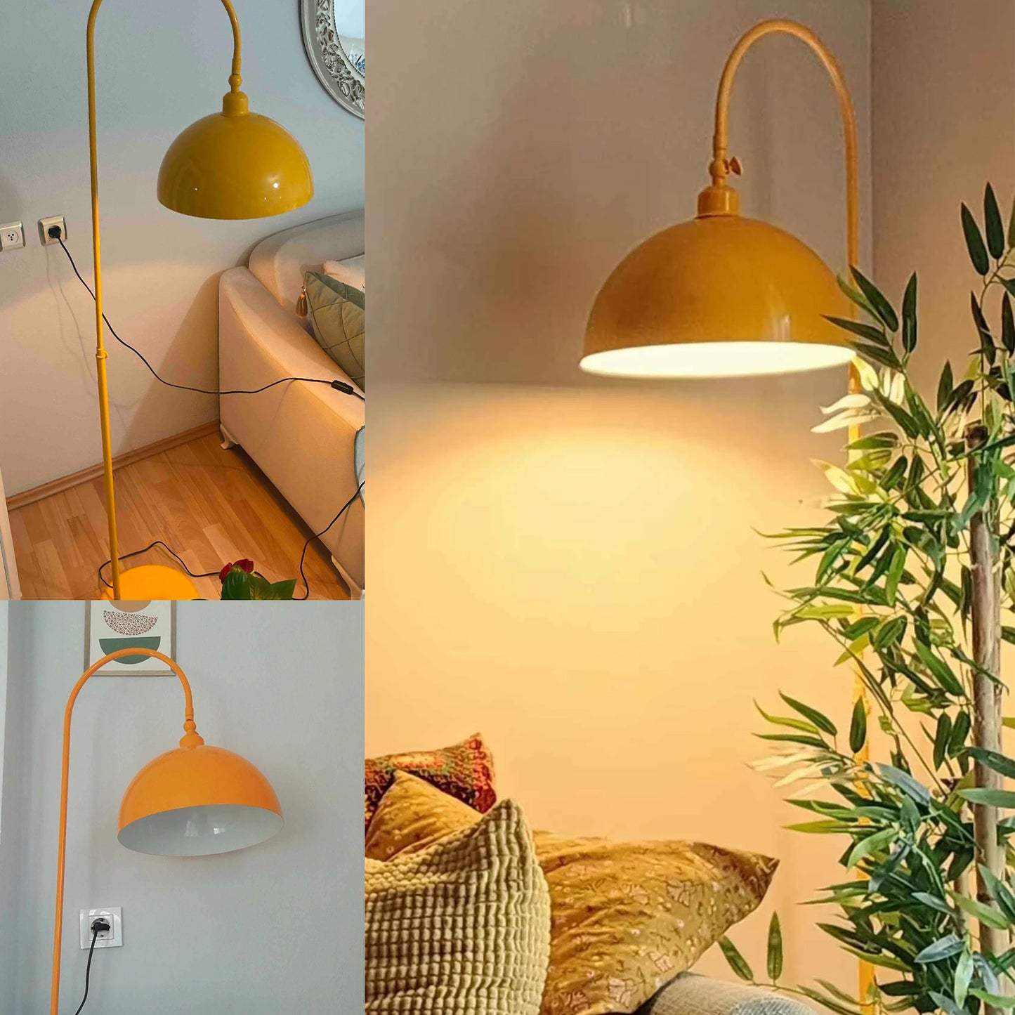 Stehlampe Moderne Stehlampe aus Metall mit E27, verstellbarer Lampenschirm