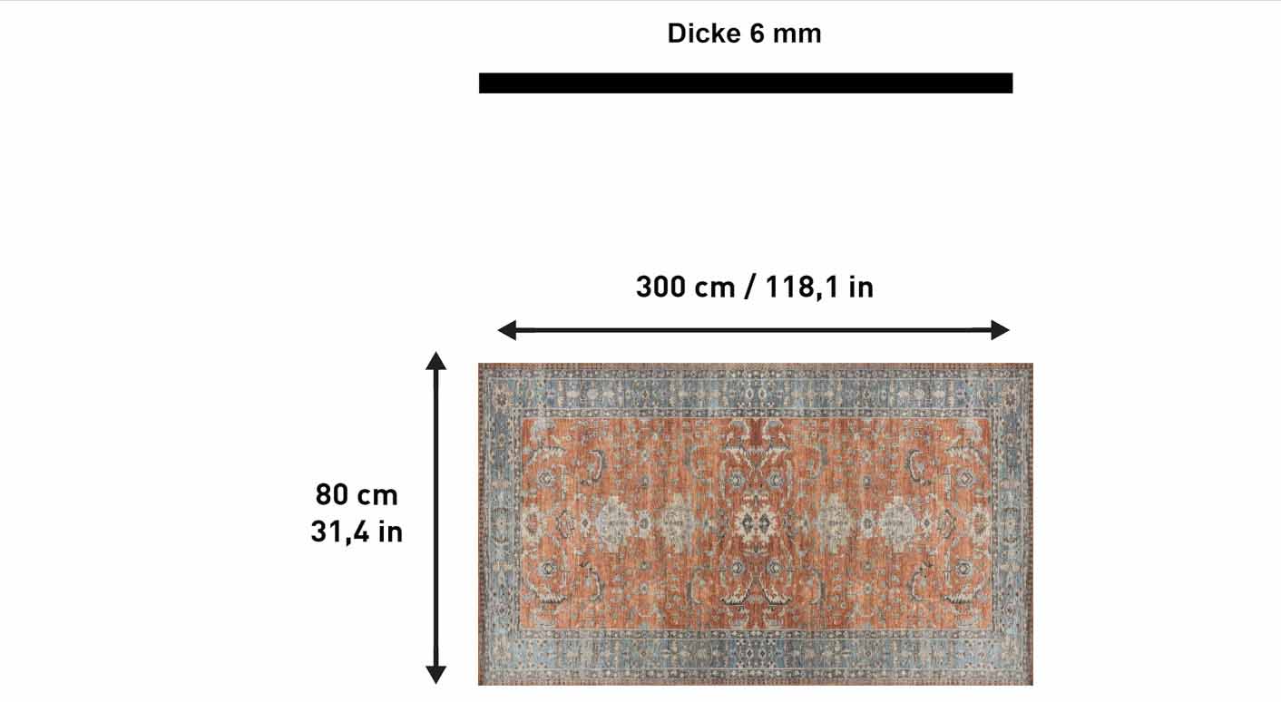 Tappeto stampato Avlin Stampa in ciniglia realizzata a macchina