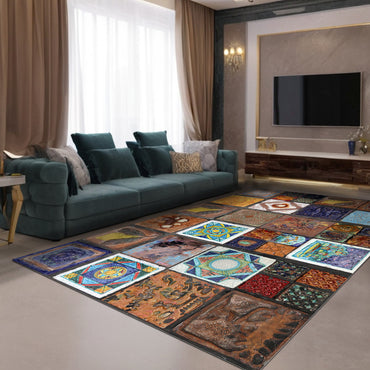 Tapis imprimé Superlonga en chenille, fabriqué à la machine