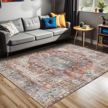 Tapis imprimé Tolas, impression chenille, fabriqué à la machine