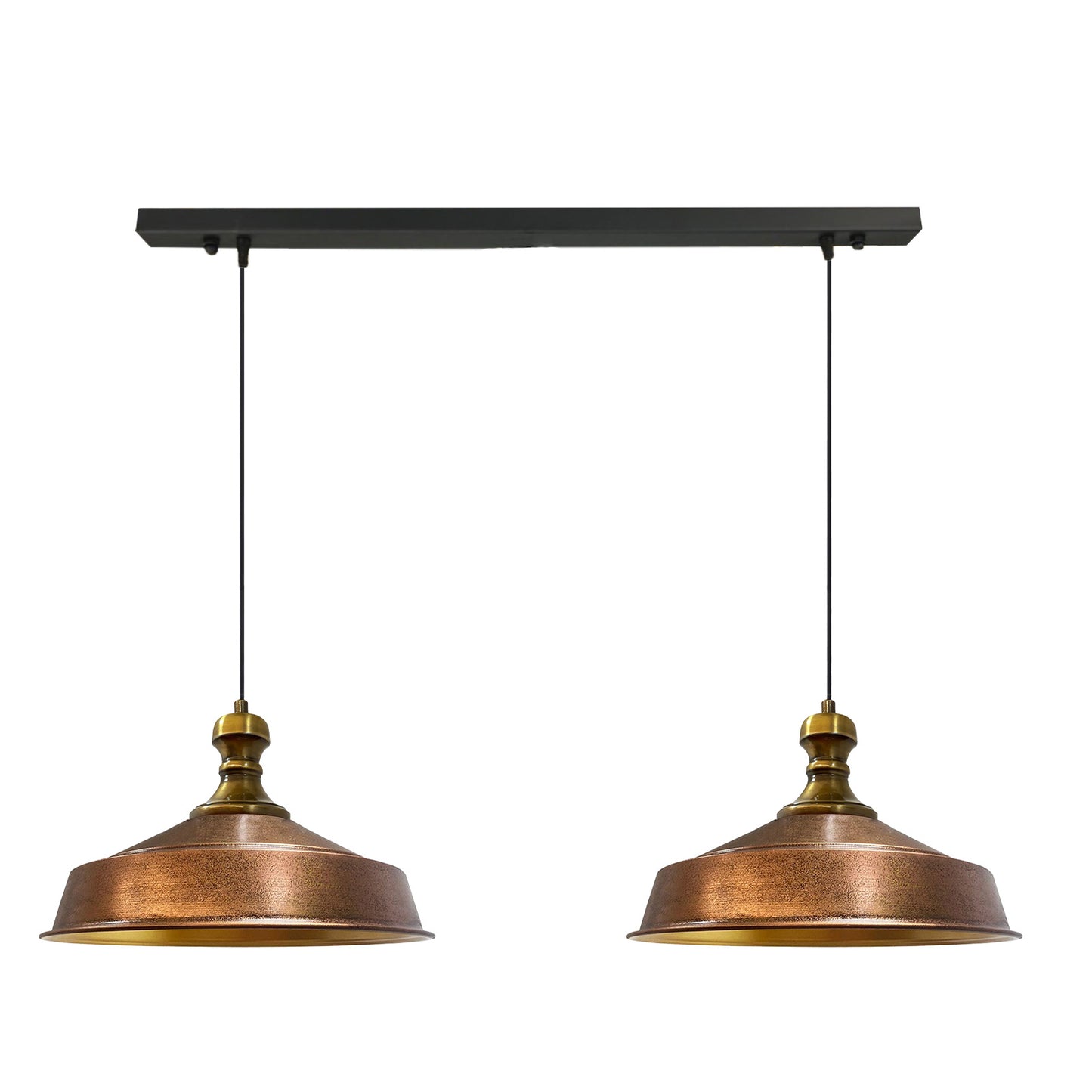 Bamyum Asletl-Knob 2 Flammig Metall 40cm, Hängelampe