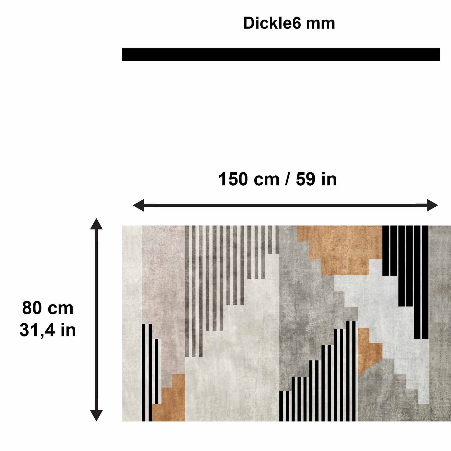 Bamyum Carie Bedruckter Teppich Chenille-Druck Maschinell Hergestellt