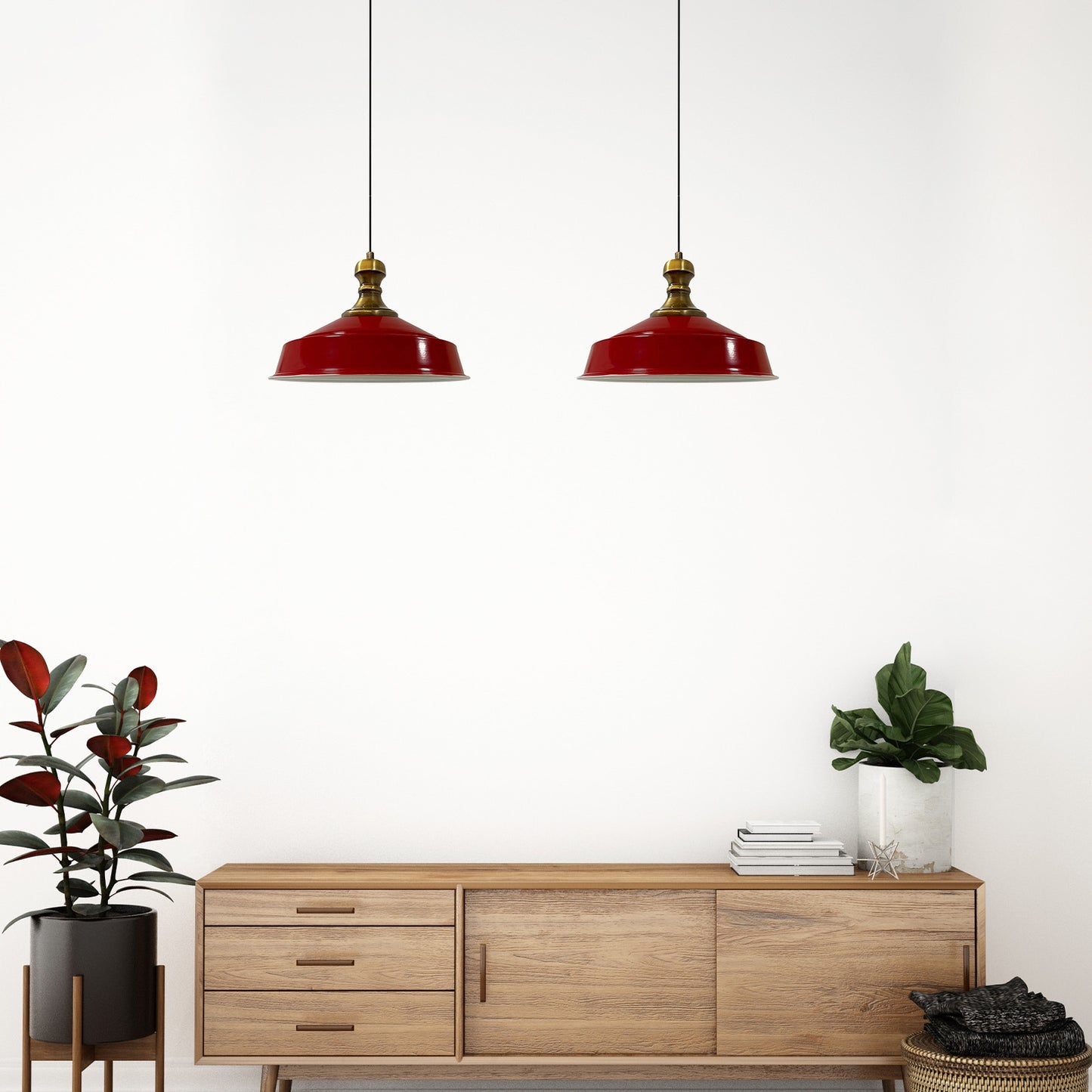 Bamyum Asletl-Knob 2 Flammig Metall 40cm, Hängelampe
