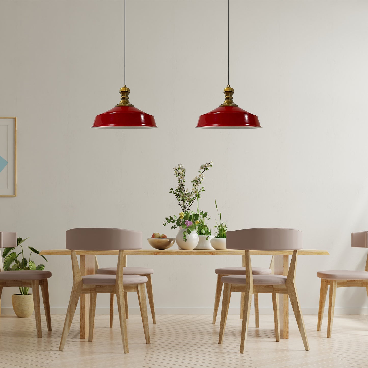 Bamyum Asletl-Knob 2 Flammig Metall 40cm, Hängelampe