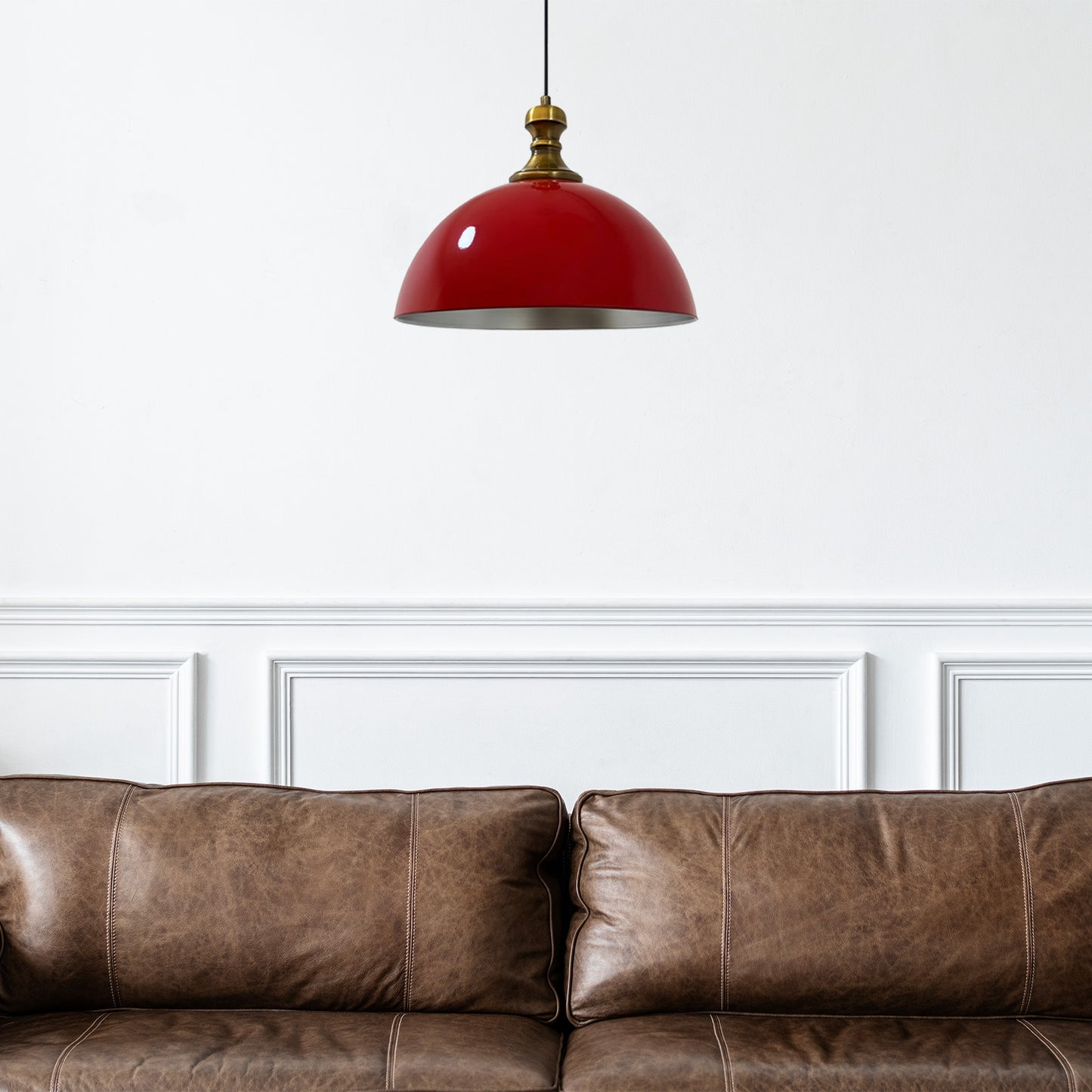 Bamyum Pendelleuchte Industrielle  Metall Groß Ø 40 cm, Hängelampe Vintage Lampe