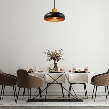 Bamyum Androa Hängelampe Metall Ø40 cm 1 flamming Vintage Pendelleuchte