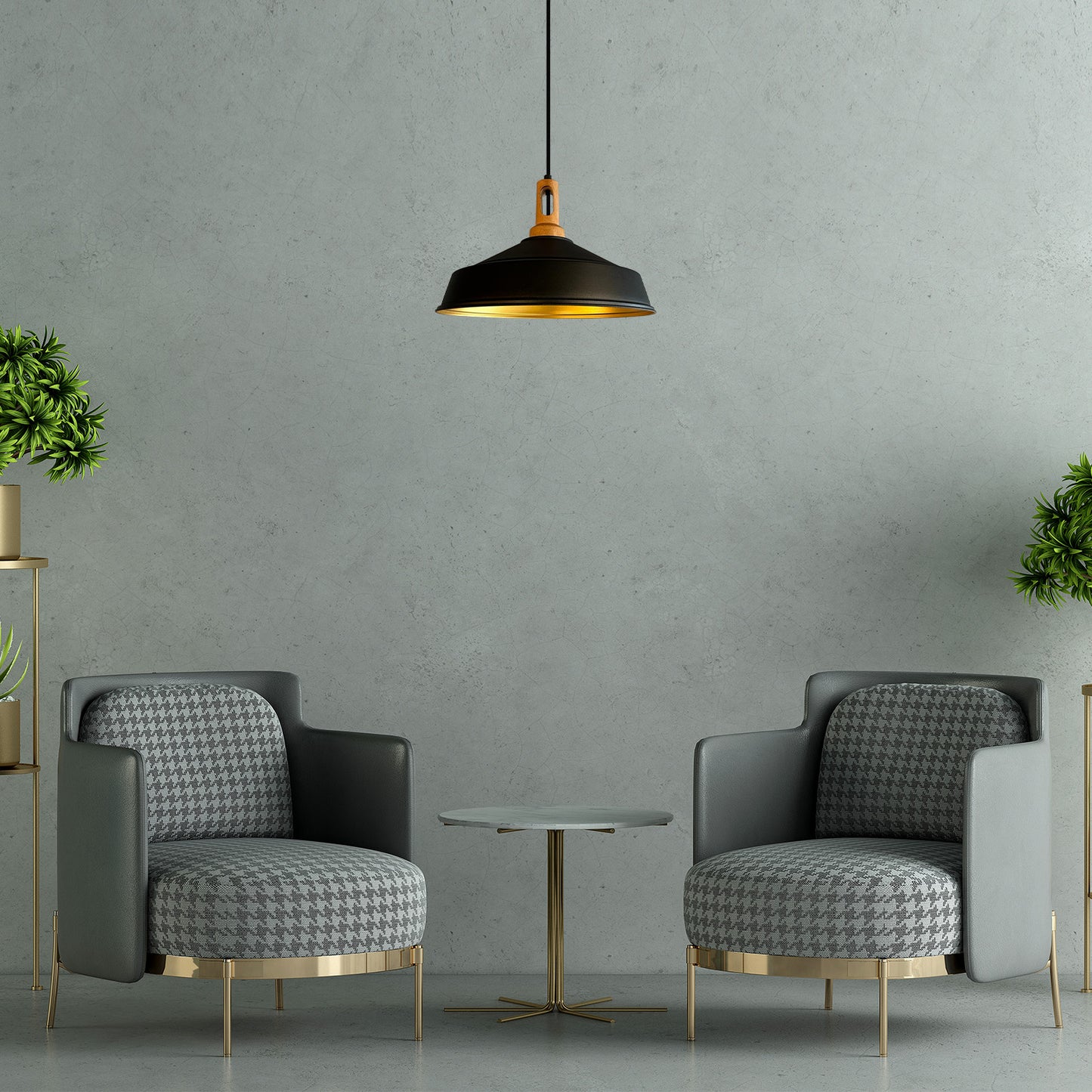 Bamyum Asletl Vintage Industrial Metall Pendelleuchte